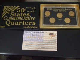 50 States Commemorative Quarters - Gold Edition - Philadelphia Mint - 2004 - £13.18 GBP