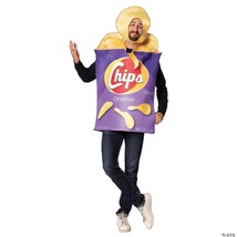 Potato Chips Costume Adult Food Snack Novelty Halloween Funny Unique GC1163 - £59.74 GBP