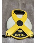 Stanley Tape Measure 200’ 60m x 19mm Long Tape Great Condition - £23.46 GBP