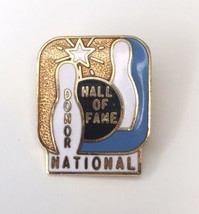 Bowling Hall of Fame Donor National Vintage Enamel Lapel/Hat Safety Pin ... - $8.00