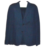Uniqlo Blue Men&#39;s Fashionable Linen Cotton Casual Blazer Jacket Size US L - £72.51 GBP