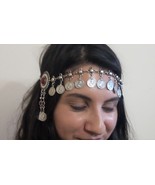 Tigran the Great Forehead Button Silver Plated Drop, Armenian Headpieces... - $78.65 CAD