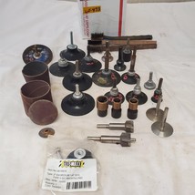 Lot of Roll Lock Holder/Mandrel Disc Pad, Sanding Drum &amp; Other Tool LOT 473 - £63.61 GBP