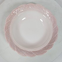 Vintage Pier 1 Pale Pink Scalloped Bowl 9 Inch - $16.83