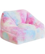 Bean Bag Chairs For Kids, 27&quot; Modern Rainbow Colors Beanbag Sofa With, C... - $119.12 CAD