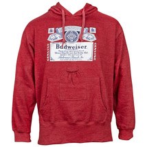 Budweiser Red Beer Pouch Hoodie Red - $69.98+