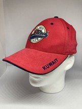 Hard Rock Cafe Kuwait Hat Red Cotton Twill Baseball Cap Excellent - $59.35