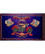 RARE Harleys &amp; Whiskey Harley Davidson 3x5 Ft Motorcycle Flag Garage Man... - $16.99