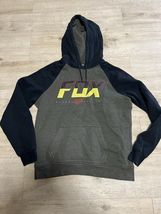 Fox Racing Motocross Men's Vintage Hoodie Size M Pullover Gray Black - $21.36