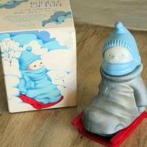 Vintage Avon Child On Sled Bundle Of Fun Sure Winner Bracing Lotion &amp; Box - $8.97