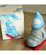 Vintage Avon Child On Sled Bundle Of Fun Sure Winner Bracing Lotion &amp; Box - $12.26 CAD