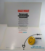 Bally Wulff Vintage Original Slot Machine Promo Artwork Sheet German Brochure - £29.53 GBP
