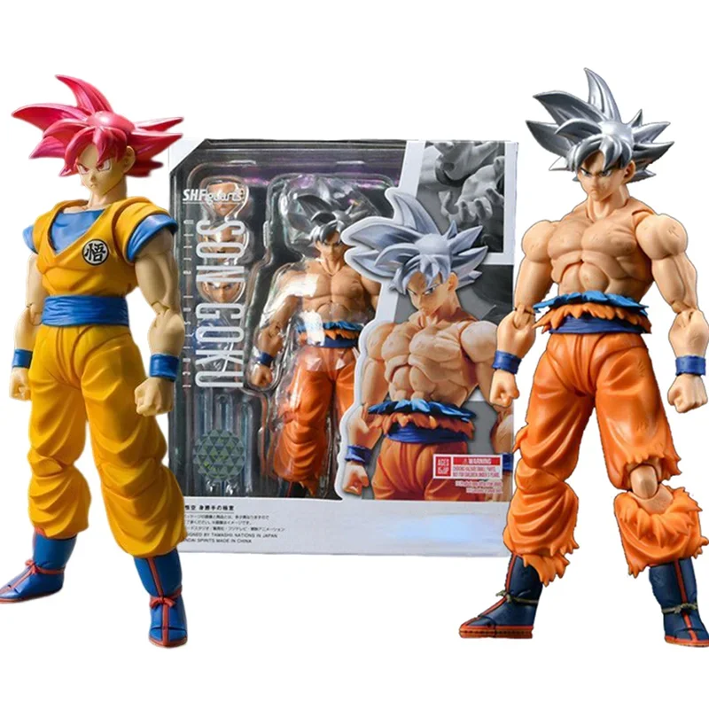 Dragon Ball Z Son Goku Action Figure Toys White Hair Figurine PVC Figura... - $49.59