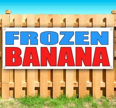 Frozen Banana Advertising Vinyl Banner Flag Sign Many Sizes - £15.29 GBP+