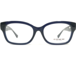 Coach Gafas Monturas HC6071 5110 Azul Cuadrado Gato Ojo Completo Borde 5... - $55.57