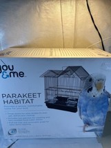 Cockatiel Parakeet Finch Canary Ranch House Bird Cage 16.5”L x 11.8”W x ... - £27.19 GBP