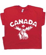 Canada T Shirt Vintage Canada Moose Shirt Canadian Maple Leaf Flag Graph... - $27.66 CAD