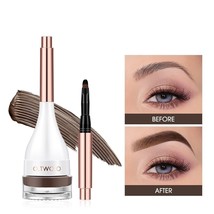 Eyebrow Pomade Brow Mascara Waterproof Long Lasting Creamy Texture With Brush - £12.04 GBP