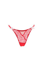 L&#39;agent By Agent Provocateur Womens Thongs Elegant Floral Lace Red Size S - £33.61 GBP