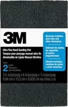 12 Packs Of 3M Ultra Fine Hand Sanding Pads Measure 3 7/8 In By 6 In By 1/4 In. - $38.97