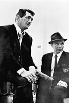 Dean Martin &amp; Frank Sinatra classic 1960&#39;s pose in recording studio 18x2... - $24.74