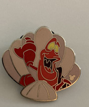 Little Mermaid Sebastian The Crab In Seashell Pin - £12.07 GBP