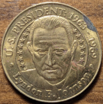 1963-1969 Lyndon B. Johnson Civil Rights 36th President Sunoco Coin Series Token - $5.08