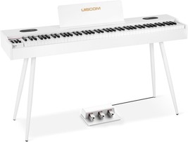Piano Keyboard - 88 Key Weighted Digital Piano For Beginners &amp;, White - £442.06 GBP