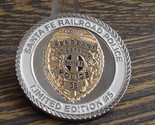 Santa Fe Railroad Police Fallen Flag 1859 to 1996 Challenge Coin #996U - £27.65 GBP