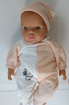 German Sonni Sleepy-eye, baby doll with duck outfit. (Zum Spielen Gemacht)  17&quot; - £15.81 GBP