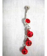 NEW BOLLYWOOD DANCE RED DANGLING JINGLE BELLS CHAIN ON 14g RED CZ NAVEL ... - €6,86 EUR NEW BOLLYWOOD DANCE RED DANGLING JINGLE BELLS CHAIN ON 14g RED CZ NAVEL ... - €6,86 EUR