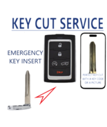KEY CUT + Emergency Key For Jeep Grand Cherokee Wagoneer 2021 - 2026 - €21,46 EUR KEY CUT + Emergency Key For Jeep Grand Cherokee Wagoneer 2021 - 2026 - €21,46 EUR