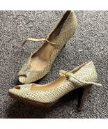 Cole Haan Air Peep Toe Pump High Heel Snake Skin Shoes size 7.5B - €24,05 EUR