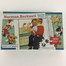Norman Rockwell Jigsaw Puzzle 500 Piece The Muscleman 1937 New Sealed - $18.76