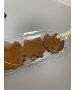Kittasune triple bookmark wooden retro - $18.86 CAD