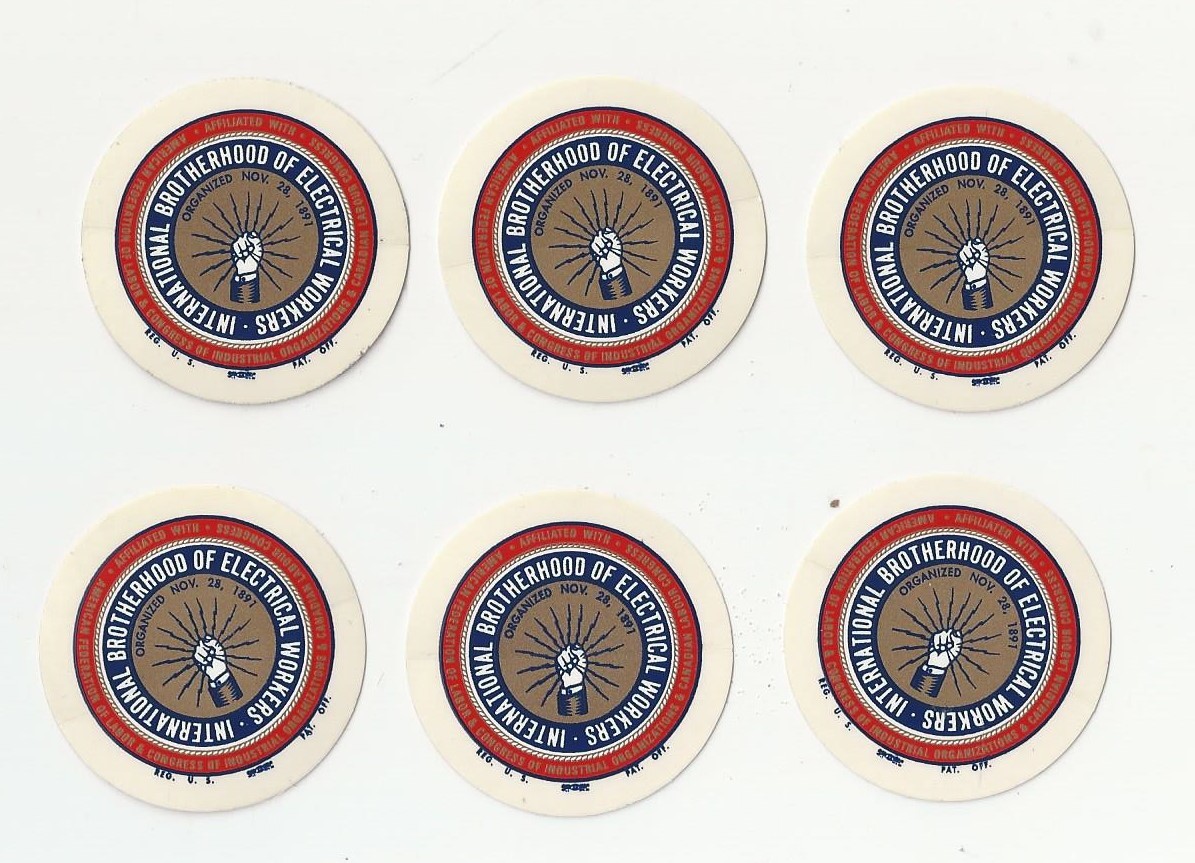 Vintage IBEW International Brotherhood Electrical Workers UNION STICKER ... - $9.99