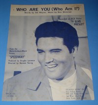 Elvis Presley Sheet Music Who Are You Vintage 1968 Gladys Music Inc. - £40.20 GBP