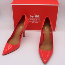Coach Women&#39;s Lizzy Patent Pump in Bright Coral size 9M - £55.94 GBP