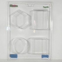 LIFE OF THE PARTY - SHAPES SQUARE CIRCLE RECTANGLE HEXAGON SOAP MOLD - $9.46