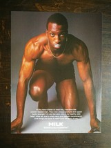 1997 Michael Johnson Got Milk? - Full Page Original Color Ad - £4.49 GBP
