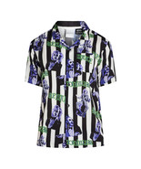 Beetlejuice Men&#39;s Graphic Print Rayon Shirt, Stripe Pattern Size XL(46-48) - $516.78 MXN