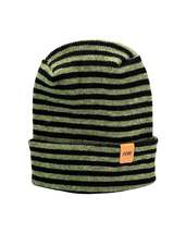 HAAKWEAR Theta Stitch RORO Cuffed Beanie (Patent Pending Design) Black / Green,  - £26.02 GBP