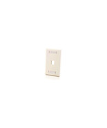 C2G 03410 ONE KEYSTONE SINGLE GANG WALL PLATE - WHITE - $22.65