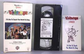 Kidsongs I’d Like To Teach The World To Sing Vhs 1986-RARE VINTAGE-SHIPS N 24 Hr - £47.23 GBP