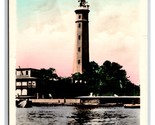 RPPC Tinted Lighthouse Port Said Egypt UNP Postcard M20 - $4.04