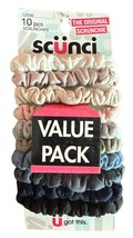 Scunci 10 PCS Value Pack Scrunchies - Multicolor - £5.53 GBP