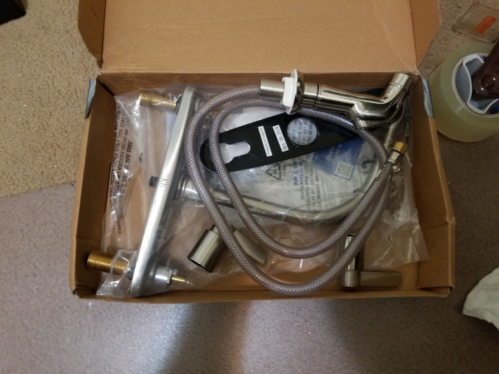 Kingston Brass FB275.NDLSP Satin Nickel Nuvo Fusion Kitchen Faucet - Inc... - $73.26