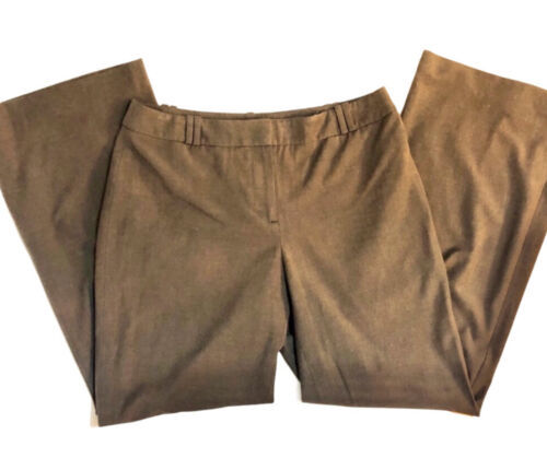 loft brown pants size 6 career pant