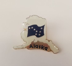Alaska State Shaped Collectible Souvenir Lapel Hat Pin State Flag - £13.14 GBP