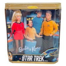 VTG 1996 Mattel Barbie &amp; Ken Dolls STAR TREK 30th Anniversary Collector Edition - £30.89 GBP